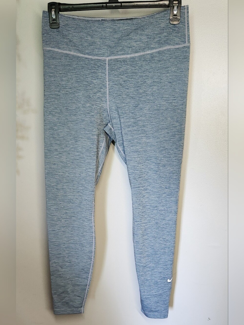 Nike Dri-Fit Compession Active Leggings w Pocket Light Blue Heather Womens XL
